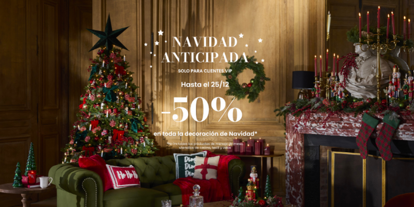 ¡🎄-50% en toda la decoración de Navidad
