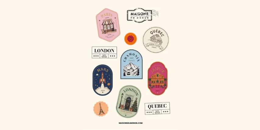 Votre planche de stickers Noël offerte en caisse !