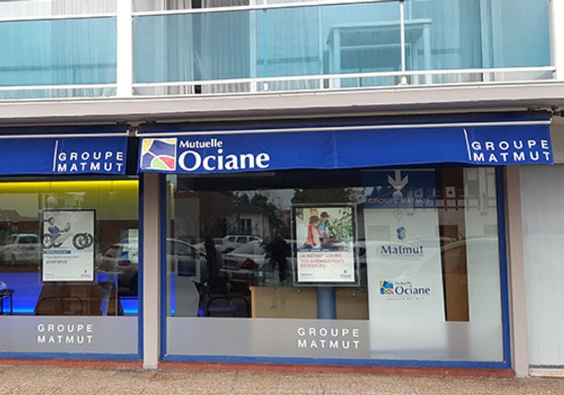 Devanture agence Matmut Andernos-les-Bains 228 Boulevard de La République