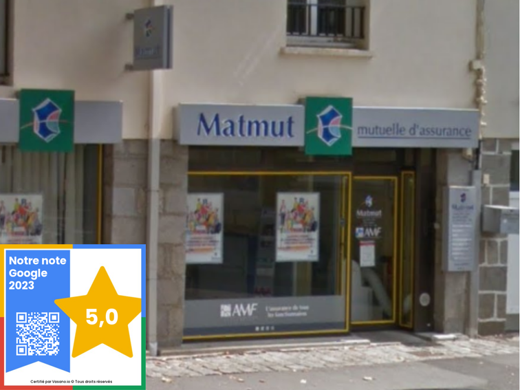 Devanture agence Matmut Mayenne 22 Place des Halles