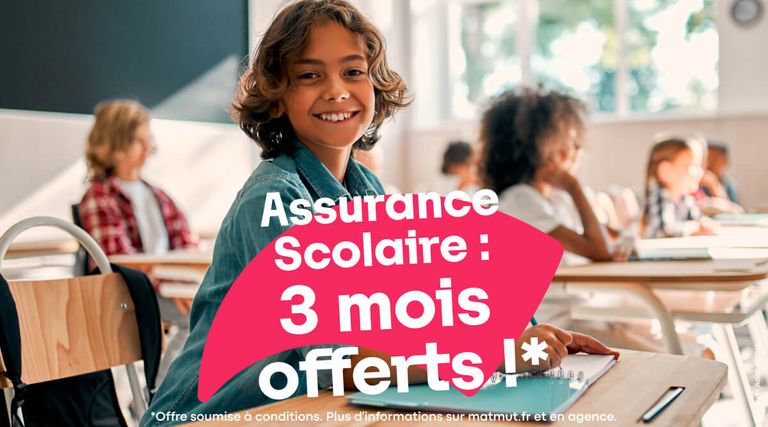 🚨 Assurance scolaire : 3 mois offerts ! 🎒