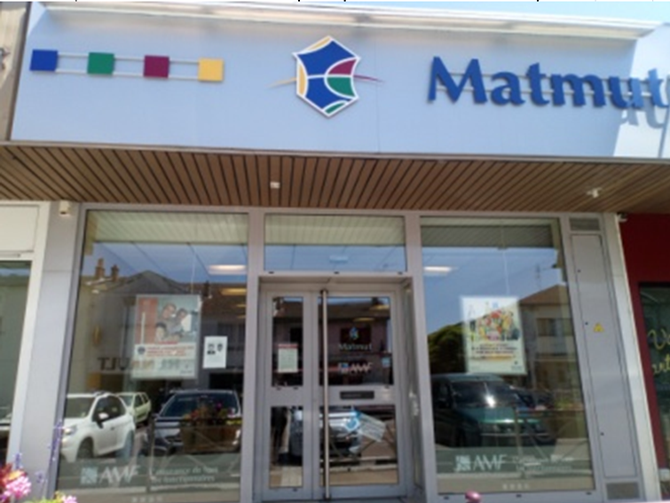 Devanture agence Matmut Ambérieu-en-Bugey 8 Rue Roger Vailland