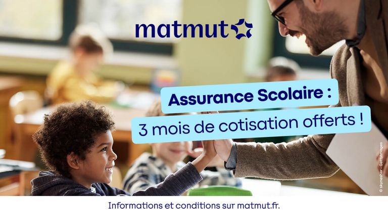 Assurance scolaire : 3 mois de cotisation offerts !
