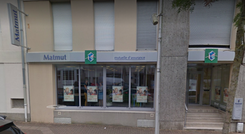 Devanture agence Matmut Laval 14 Avenue Robert Buron