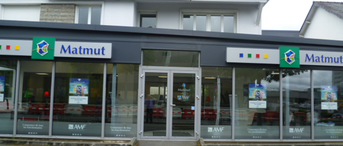 Devanture agence Matmut Saint-Herblain 15 Avenue des Thébaudières