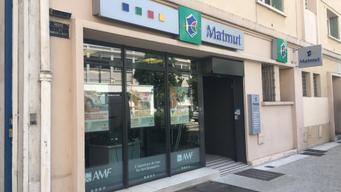 Devanture agence Matmut Villeurbanne 296 Cours Émile Zola