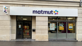 Devanture agence Matmut Paris 204 Rue de La Convention