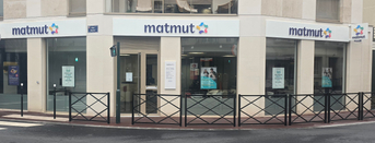 Devanture agence Matmut Clichy 15 rue Dumur