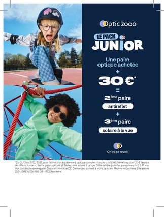 Offre pack junior