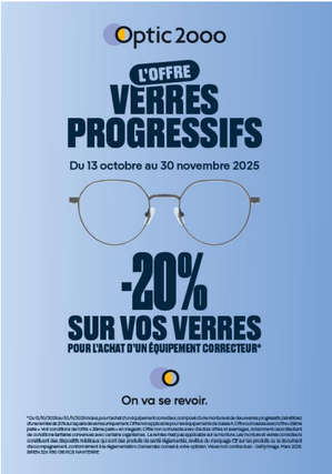 OPTIC 2000 SPECUIALISTE DU PROGRESSIF ! 