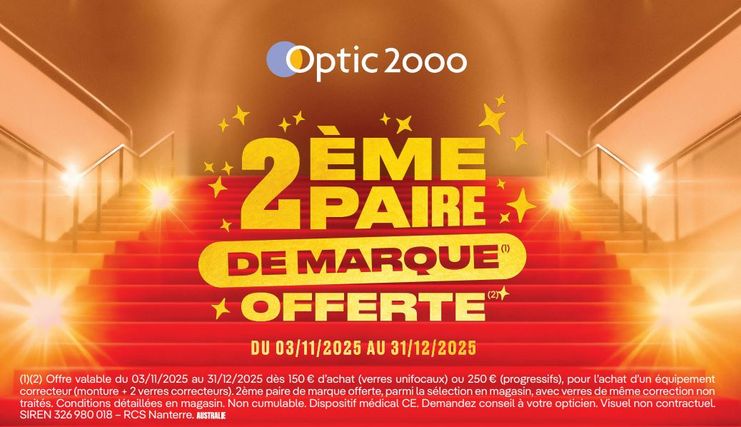 2eme paire de marque offerte