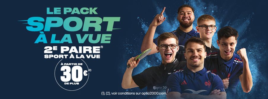 PACK SPORT A LA VUE A PARTIR DE 30€ ! 