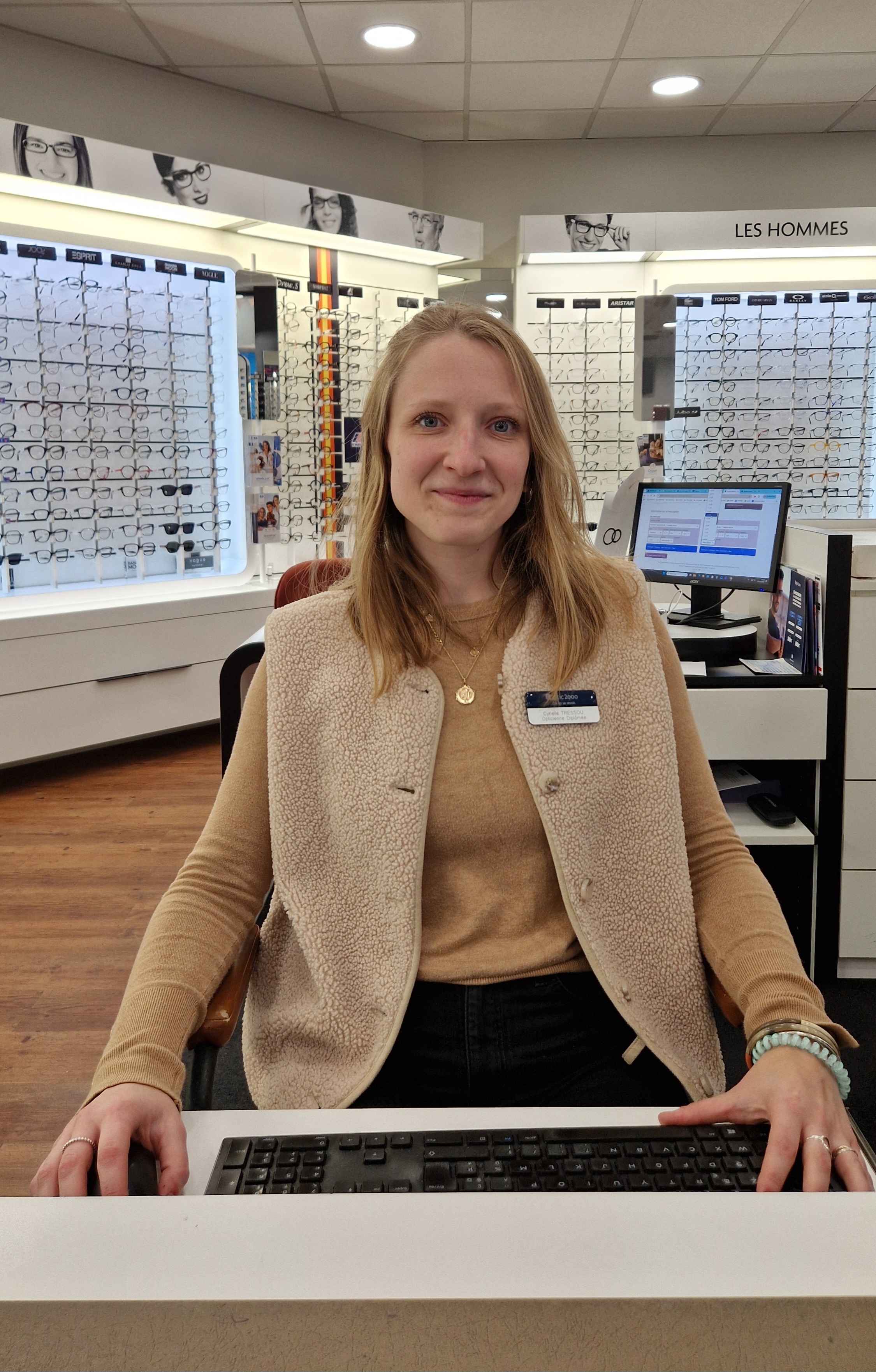 Cyrielle Tressou adaptatrice de lentilles de contact