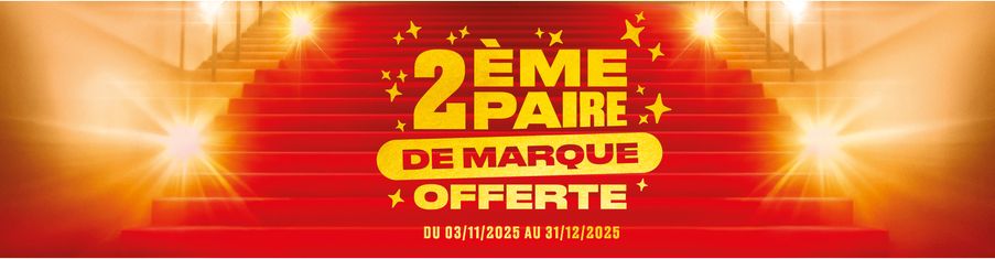 2ème paire de marque offerte *