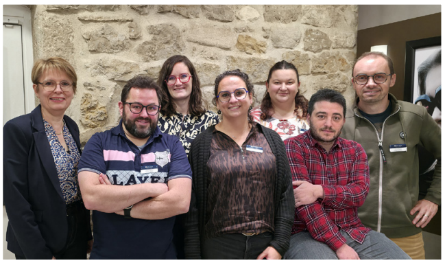 Séverine, Benoît, Erika, Karine, Mael, Benjamin, Julien