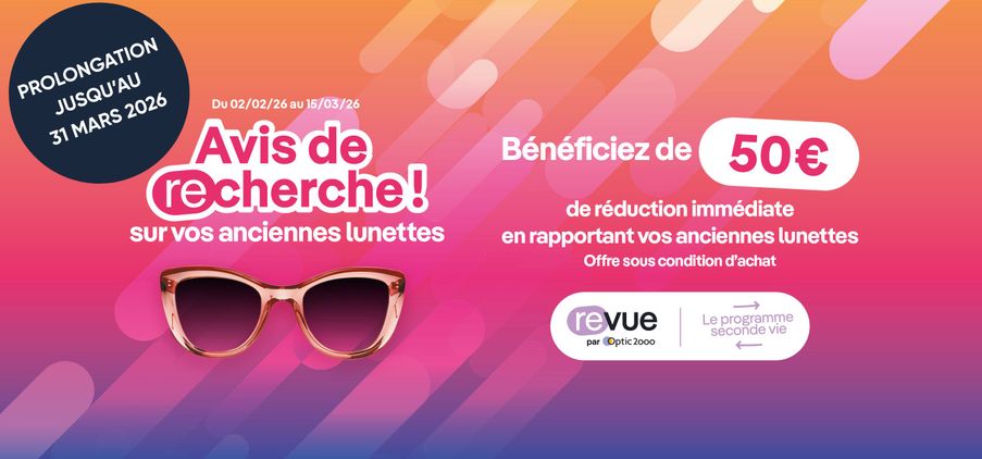 Avis de recherche sur vos anciennes lunettes
