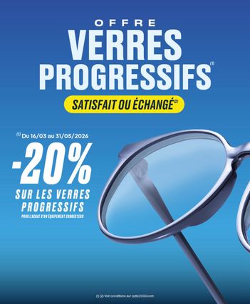 Profitez de notre offre verres progressifs 👀