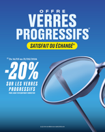 -20% sur les verres progressifs