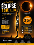 Les lunettes spéciales éclipse sont disponibles chez Optic 2000 Châtillon-sur-Seine au prix de 3,90€.