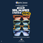 😎 Le soleil arrive à Châtillon-sur-Seine ! Des lunettes solaires stylées à partir de 15€ ☀️🕶️