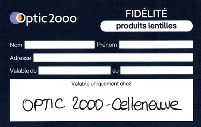 Fidélité lentilles
