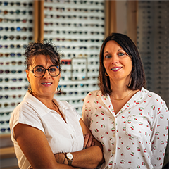 Mme Séverine Cosset et Mme Charlène Livonnet, vos Opticiennes Atol à Le blanc