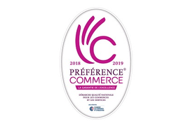 Logo Préférence commerce 2018-2019.