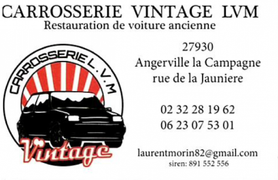 Logo Carrosserie Vintage LVM.