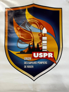 Logo Union des Sapeurs-Pompiers de Rouen.