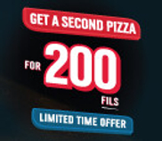 Get a Second Pizza for 200 Fills