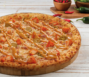 بيتزا الدجاج الناري