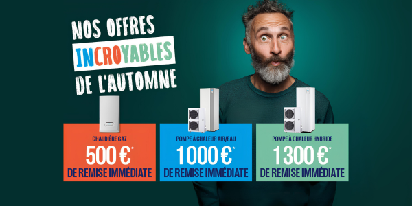Pompe à chaleur et chaudière à prix réduits !