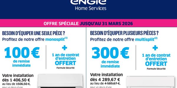 Remises exceptionnelles CLIM jusqu'au 31 mars 2026 !