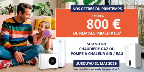 Pompes à chaleur et chaudières à prix réduits !
