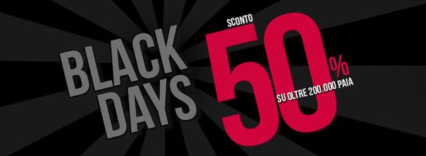 🛍️ Sono arrivati i Black Days PittaRosso!