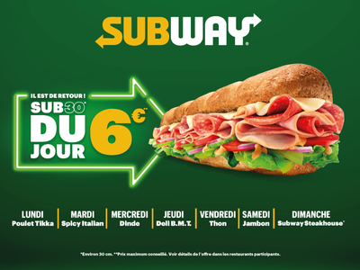 BON PLAN - Le SUB DU JOUR est de retour 