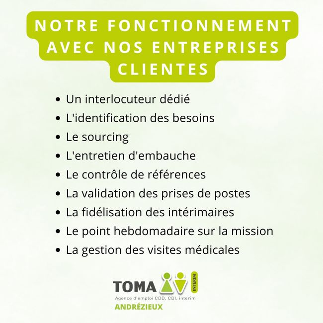 Agence de travail temporaire TOMA Interim - Andrezieux Boutheon